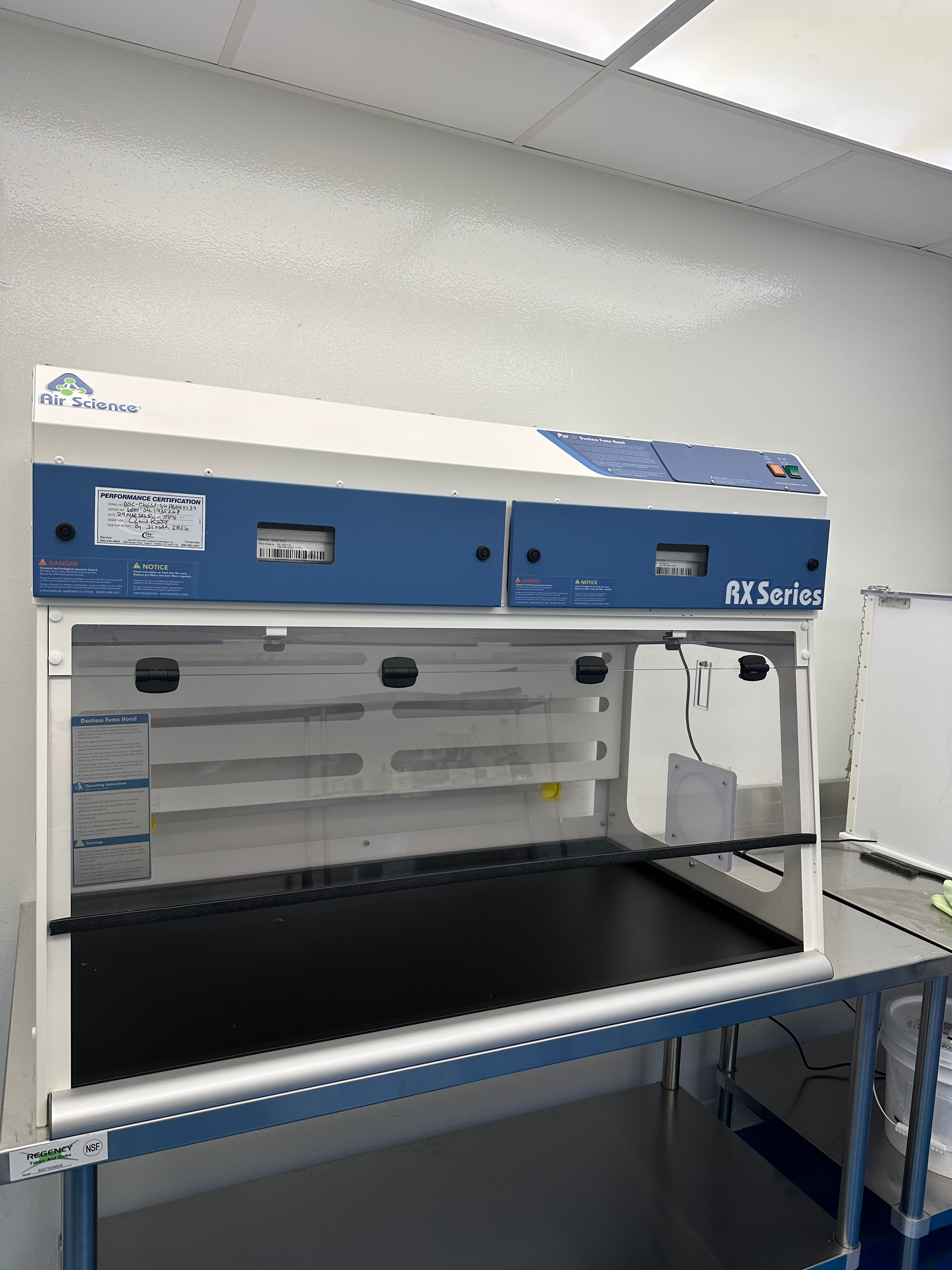 Air Science PurAir RX Series Ductless Fume Hood- USP 800